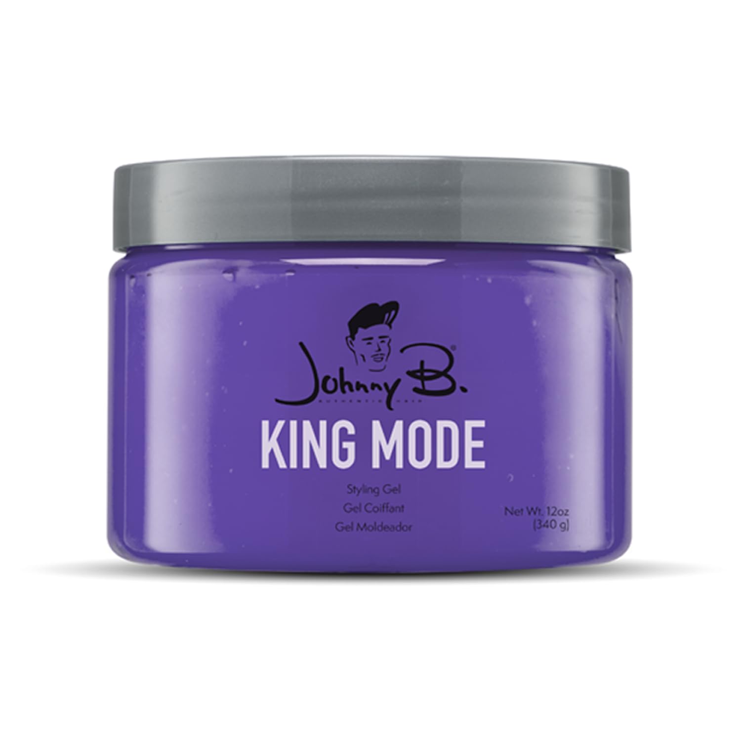 Johnny B. King Mode gel closeup — thick formula for medium to thick hair.