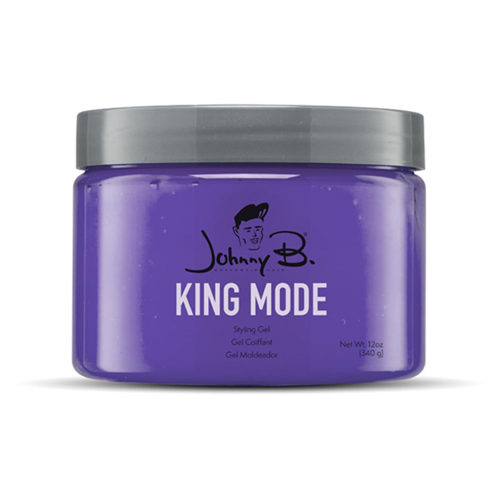 Johnny B. King Mode gel closeup — thick formula for medium to thick hair.
