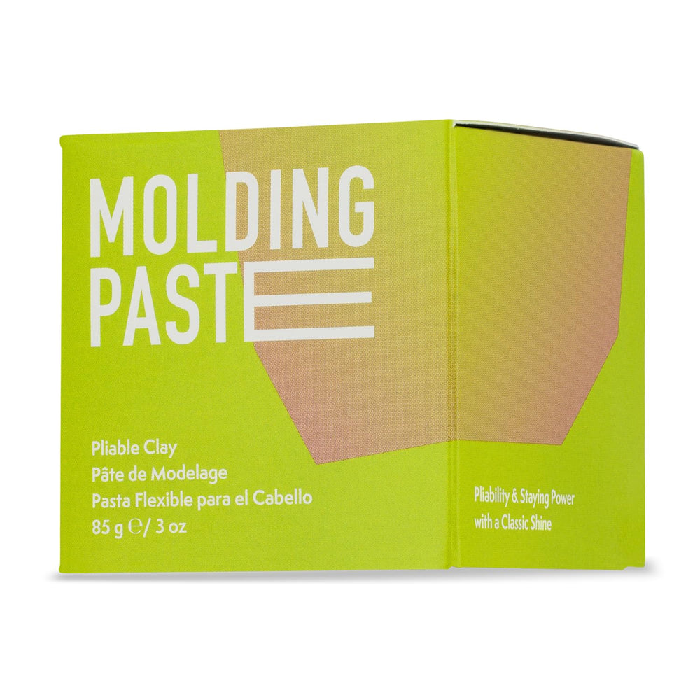 Johnny B. Molding Paste jar closeup for easy textured styling.