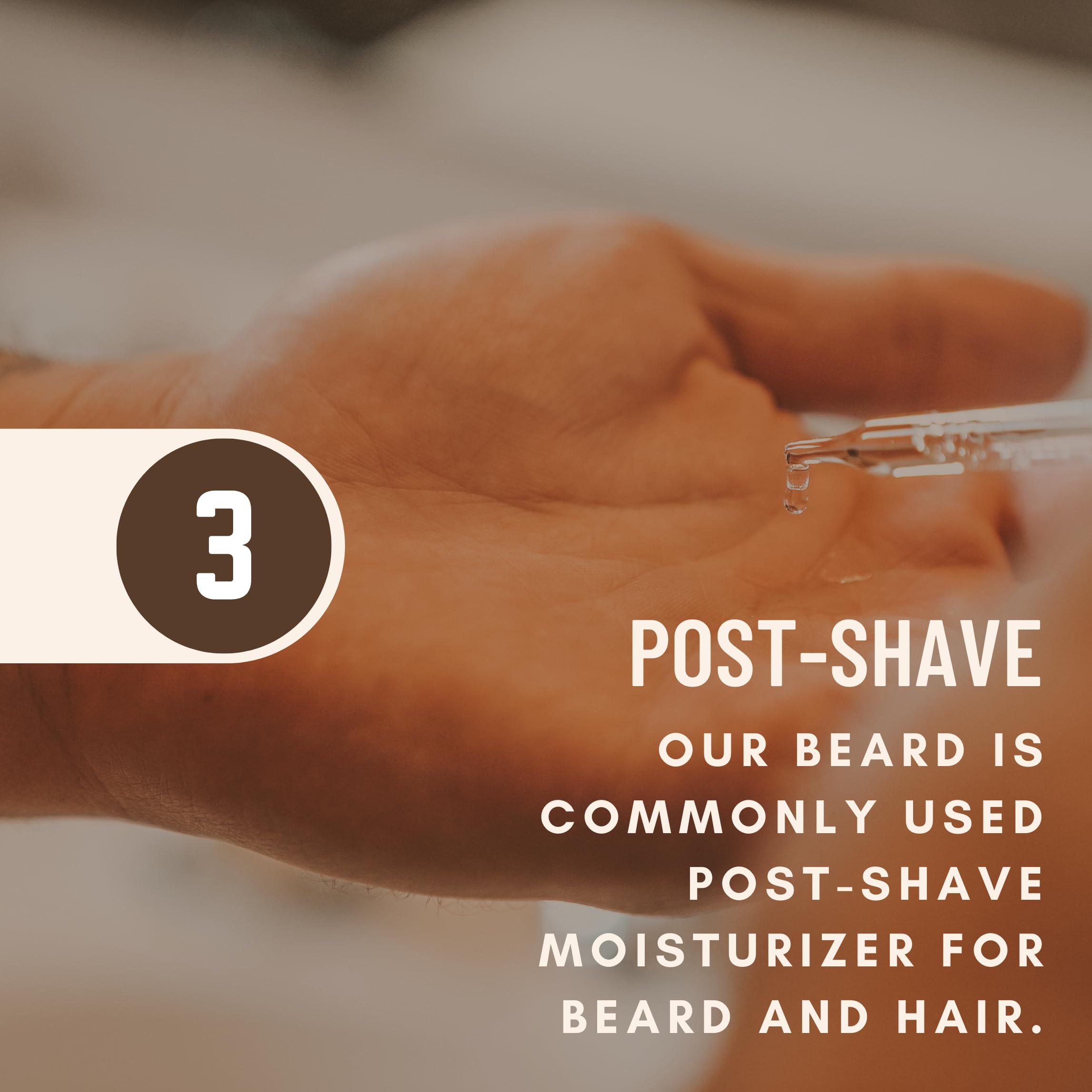 Johnny Slicks beard oil applied to beard showing smooth hair and reduced itch