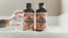 Johnny Slicks Shampoo highlights castor oil for scalp nourishment.