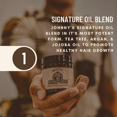 Johnny Slicks Water Based Pomade application for even distribution and styling