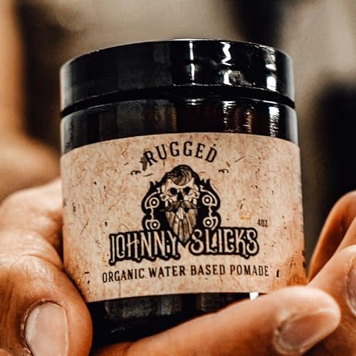 Johnny Slicks ingredients list features beeswax and natural oils for hair care.