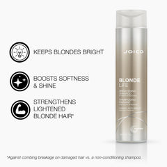 Joico Blonde Life set packaging highlights a complete brightening routine for blondes.