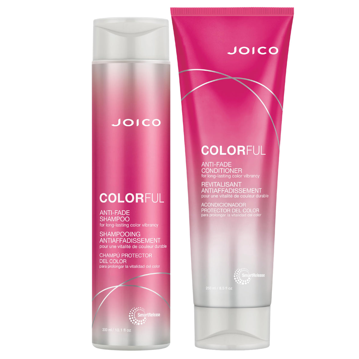 Joico Colorful Anti-Fade Shampoo bottle front with color protection for color-treated hair
