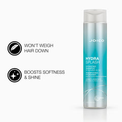 Joico HydraSplash set packaging image emphasizing two-in-one hydration solution for fine hair