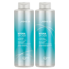 Joico HydraSplash shampoo bottle pour showing lightweight hydration for fine hair