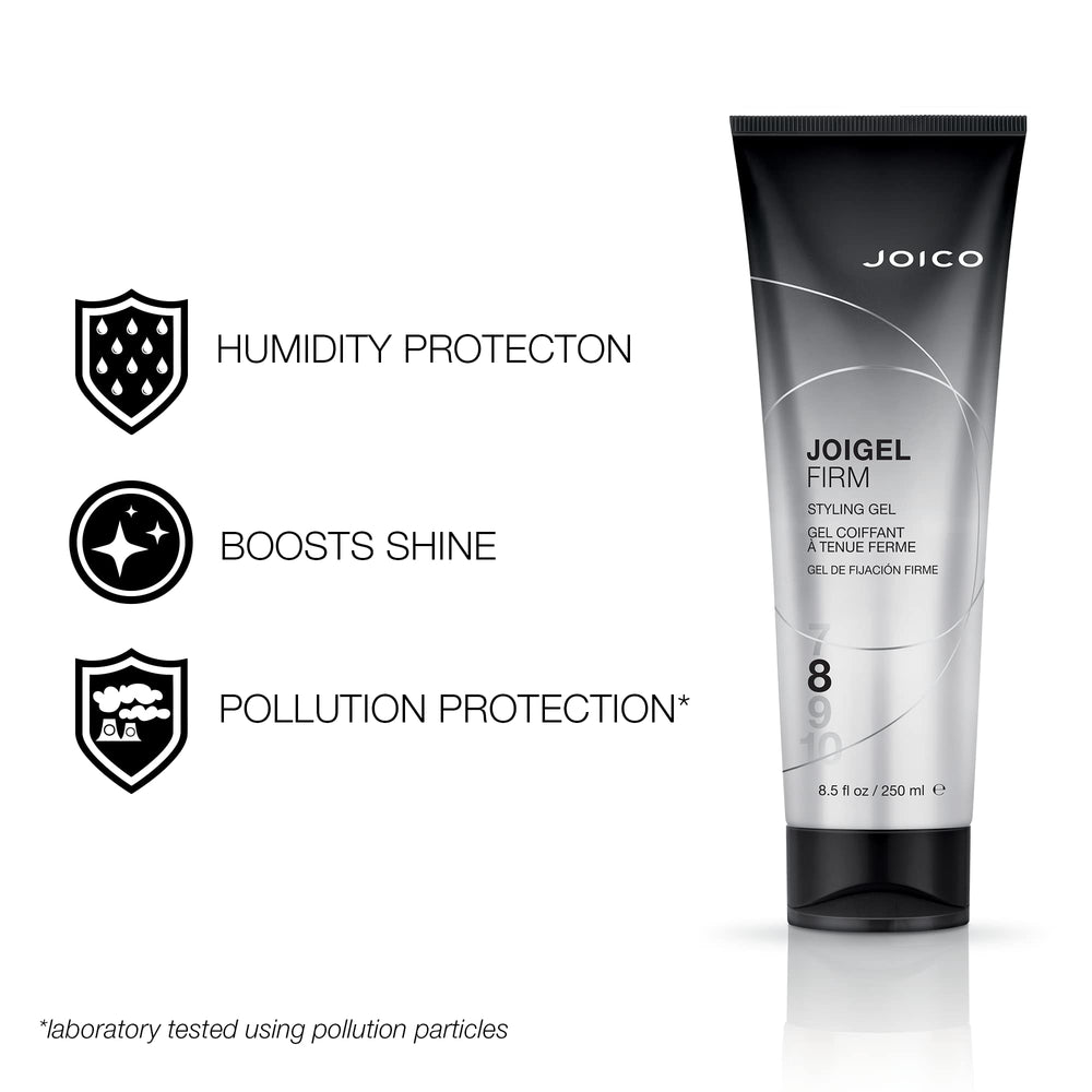 Joico JoiGel Firm gel dispensing demonstrates smooth, controlled application.