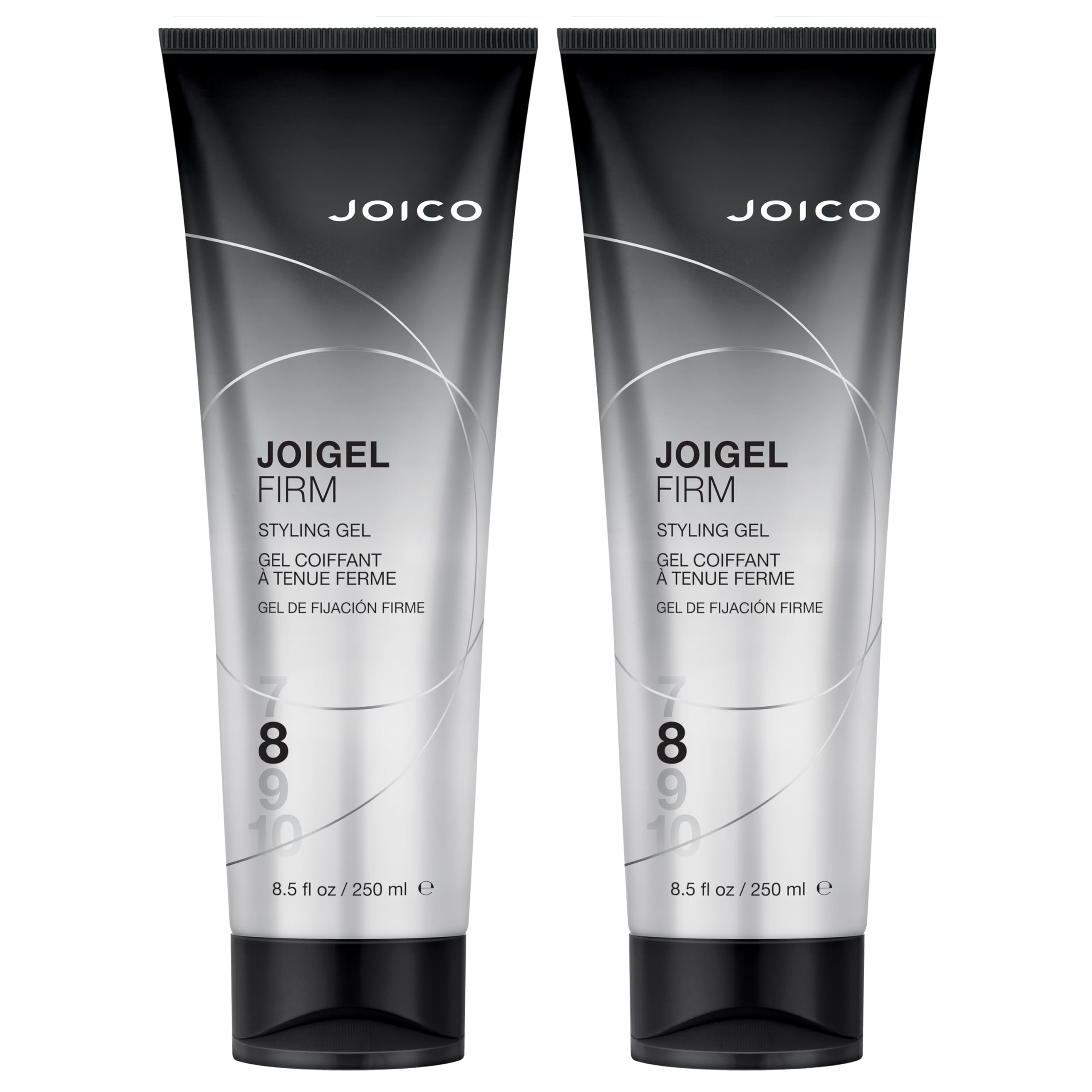 Joico JoiGel Firm pack of 2 bottles offers versatile styling and volume.