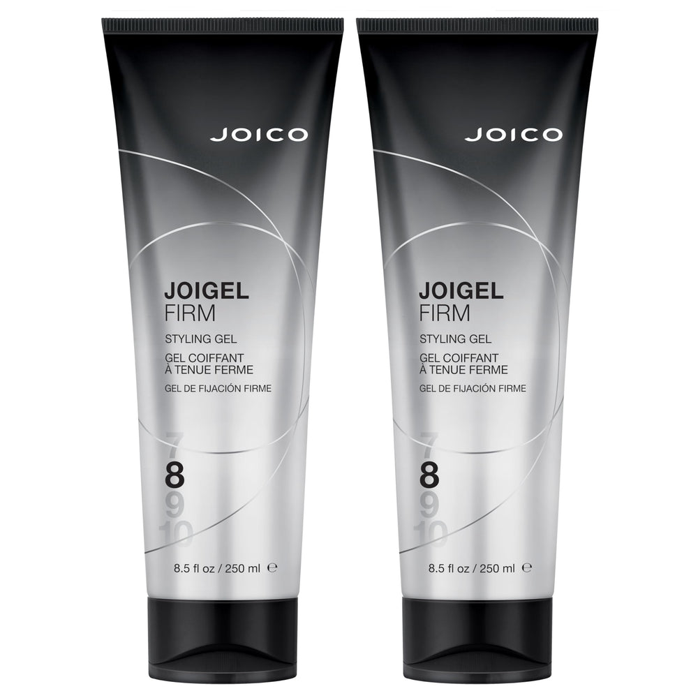 Joico JoiGel Firm pack of 2 bottles offers versatile styling and volume.