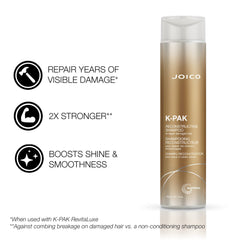Joico K-PAK Daily Conditioner bottle front - smooths and nourishes depleted hair