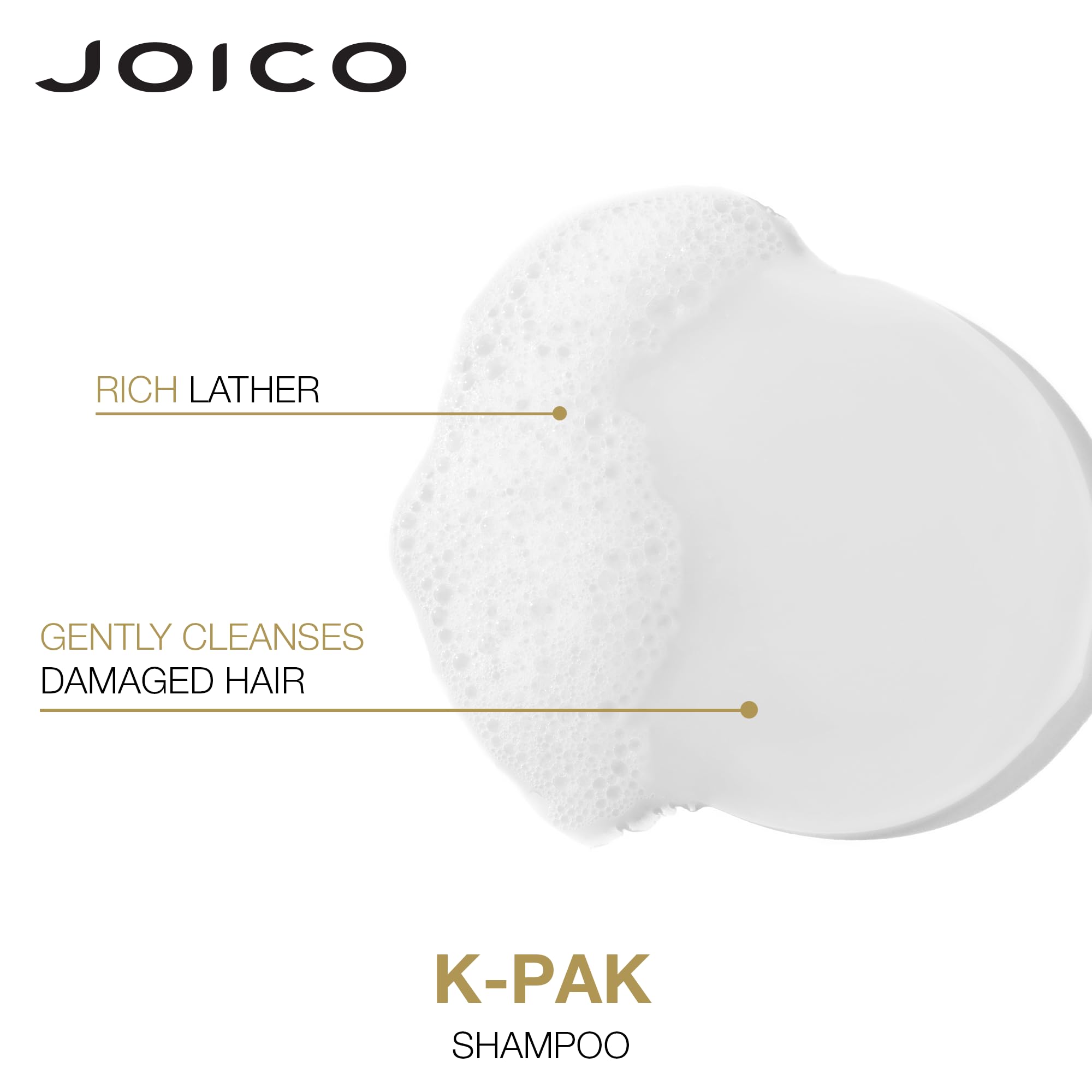 Joico K-PAK Daily Conditioner close-up - peptide complex smooths hair