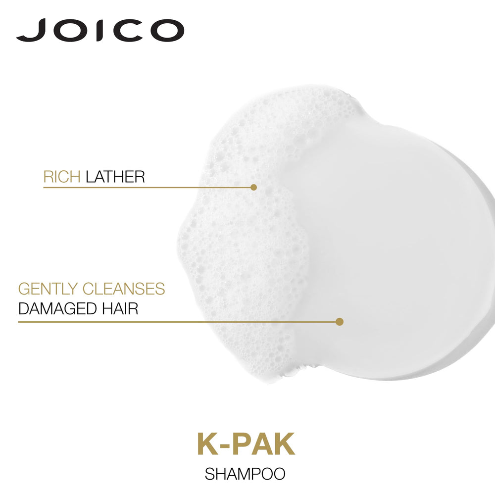 Joico K-PAK Daily Conditioner close-up - peptide complex smooths hair