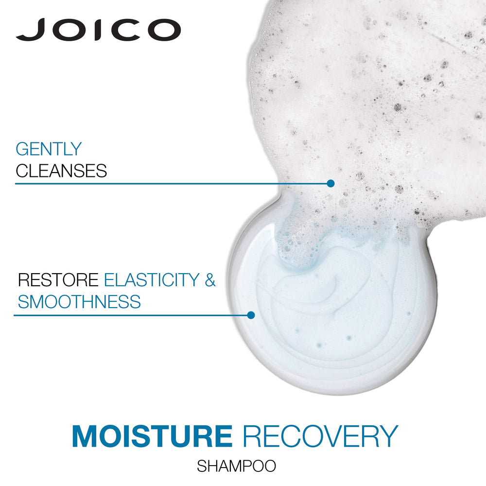 Joico Moisture Recovery hair strands after use look smoother.