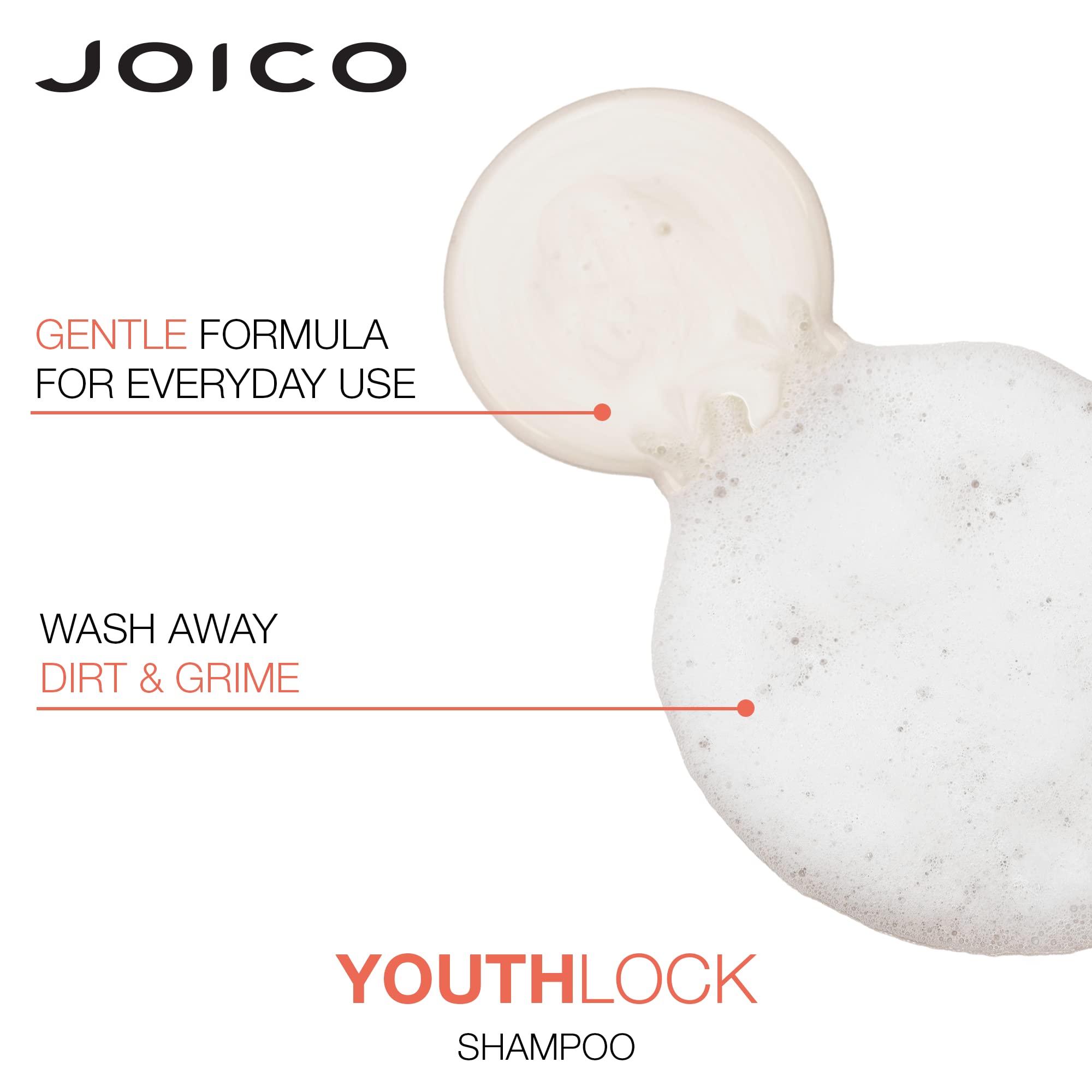 Joico YouthLock pack-shot two bottles for convenient daily routine