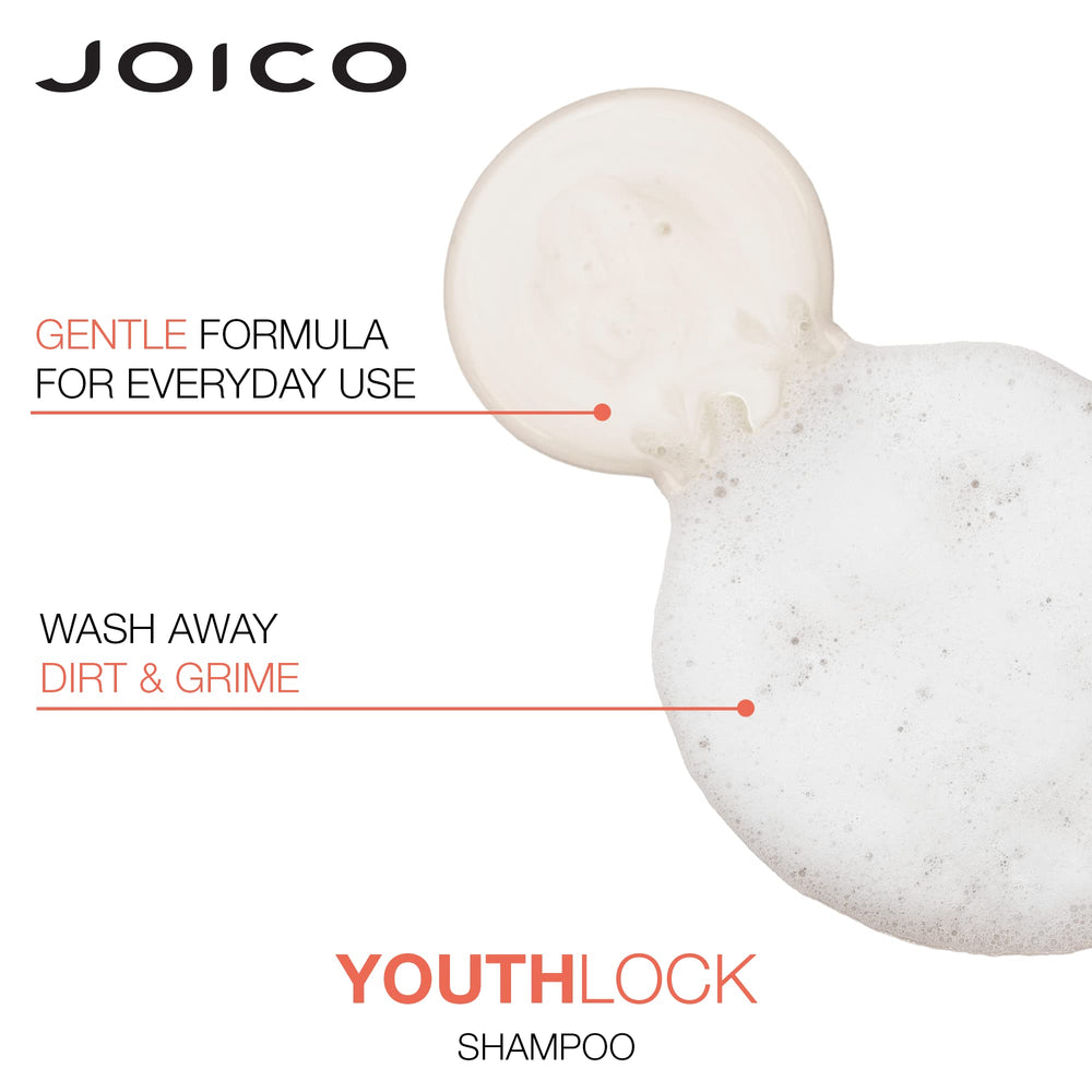 Joico YouthLock pack-shot two bottles for convenient daily routine