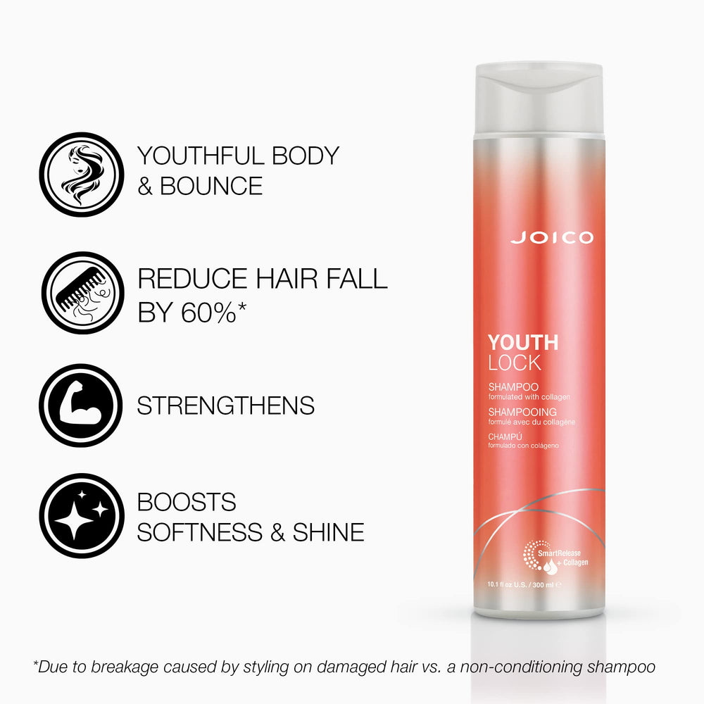 Joico YouthLock shampoo lather foamy texture for daily wash