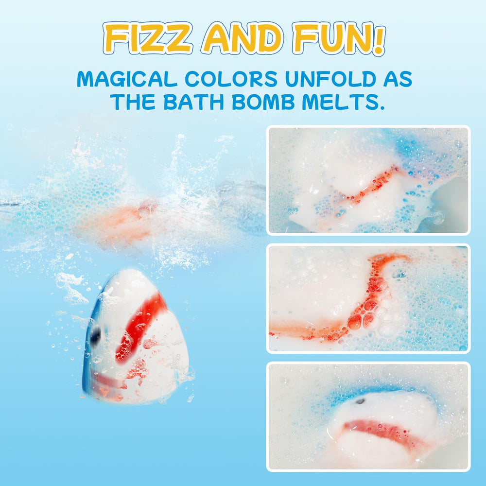JOI MEW bath fizzies and nine fishing toys – interactive bath surprise.