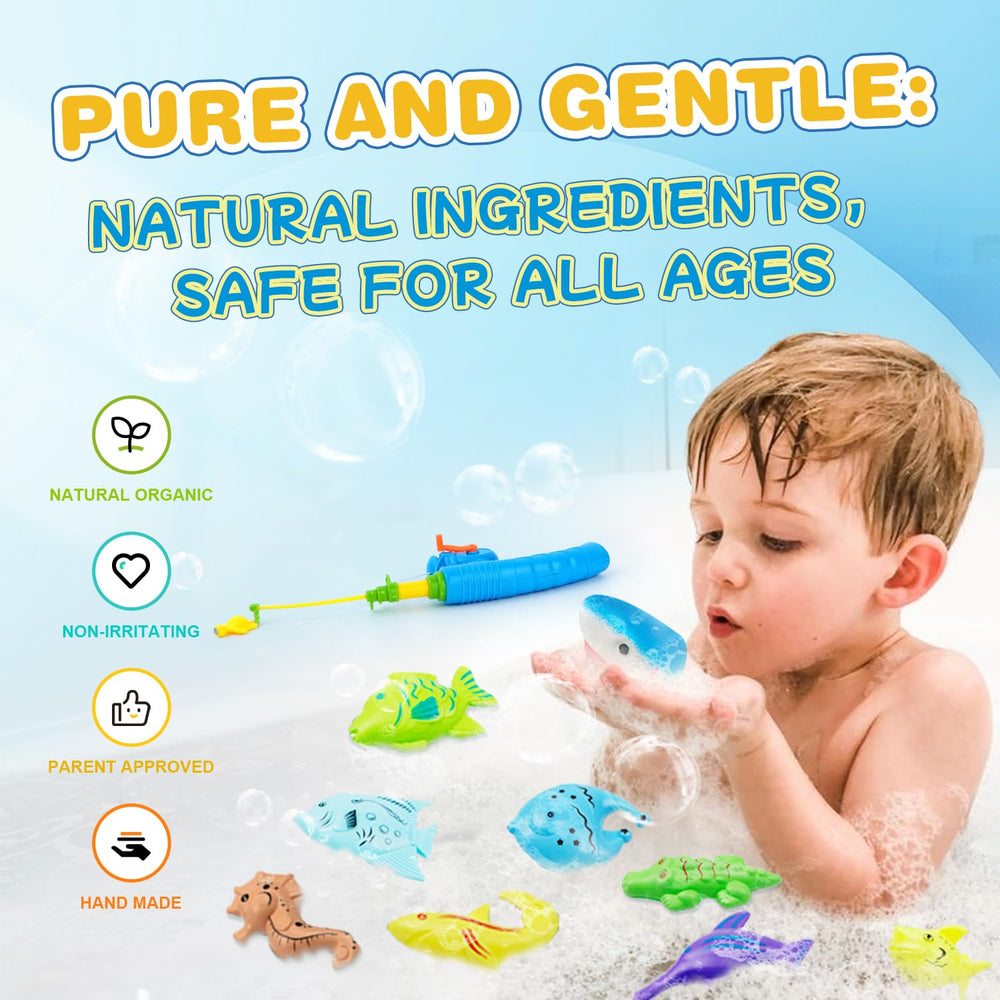 JOI MEW natural handmade fizzies – gentle on skin during playful baths.