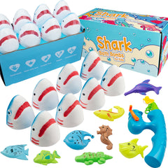 JOI MEW shark bath bombs pack – vibrant colors for engaging kids' bath time.