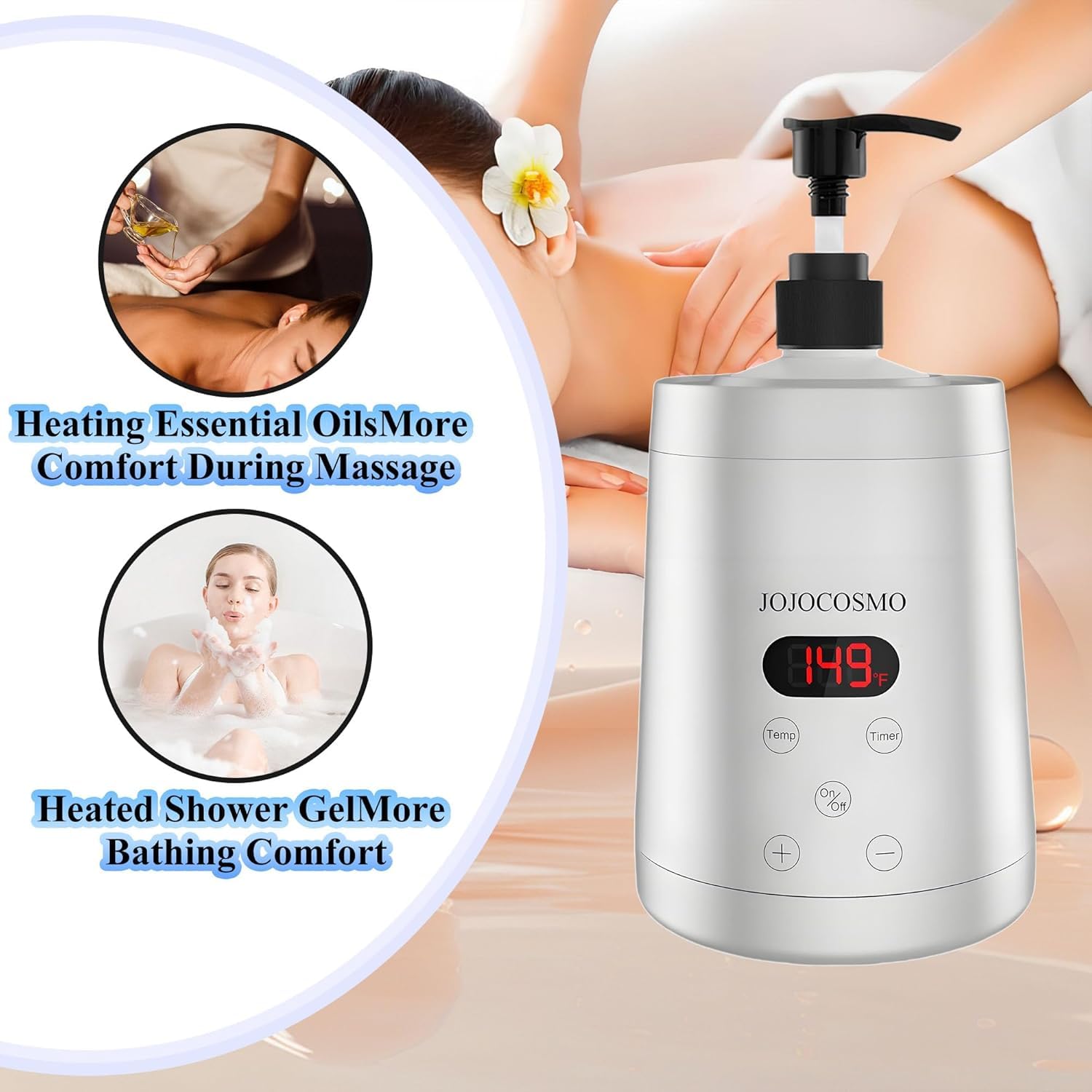 JOJOCOSMO home relaxation setup offers soothing, warming massages