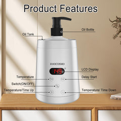 JOJOCOSMO two bottles dispenser supports continuous oil or cream use