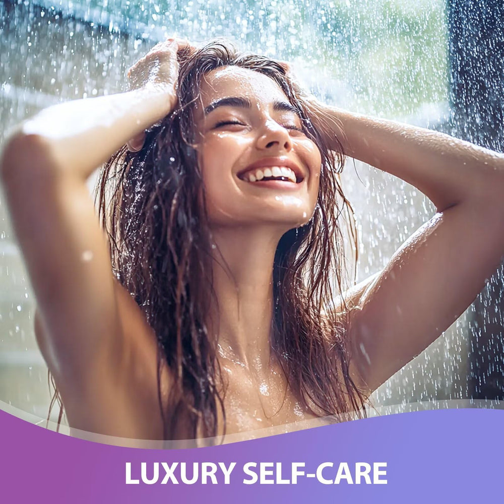 JoJowell lavender steamers emit long-lasting fragrance ideal for post-shower relaxation.