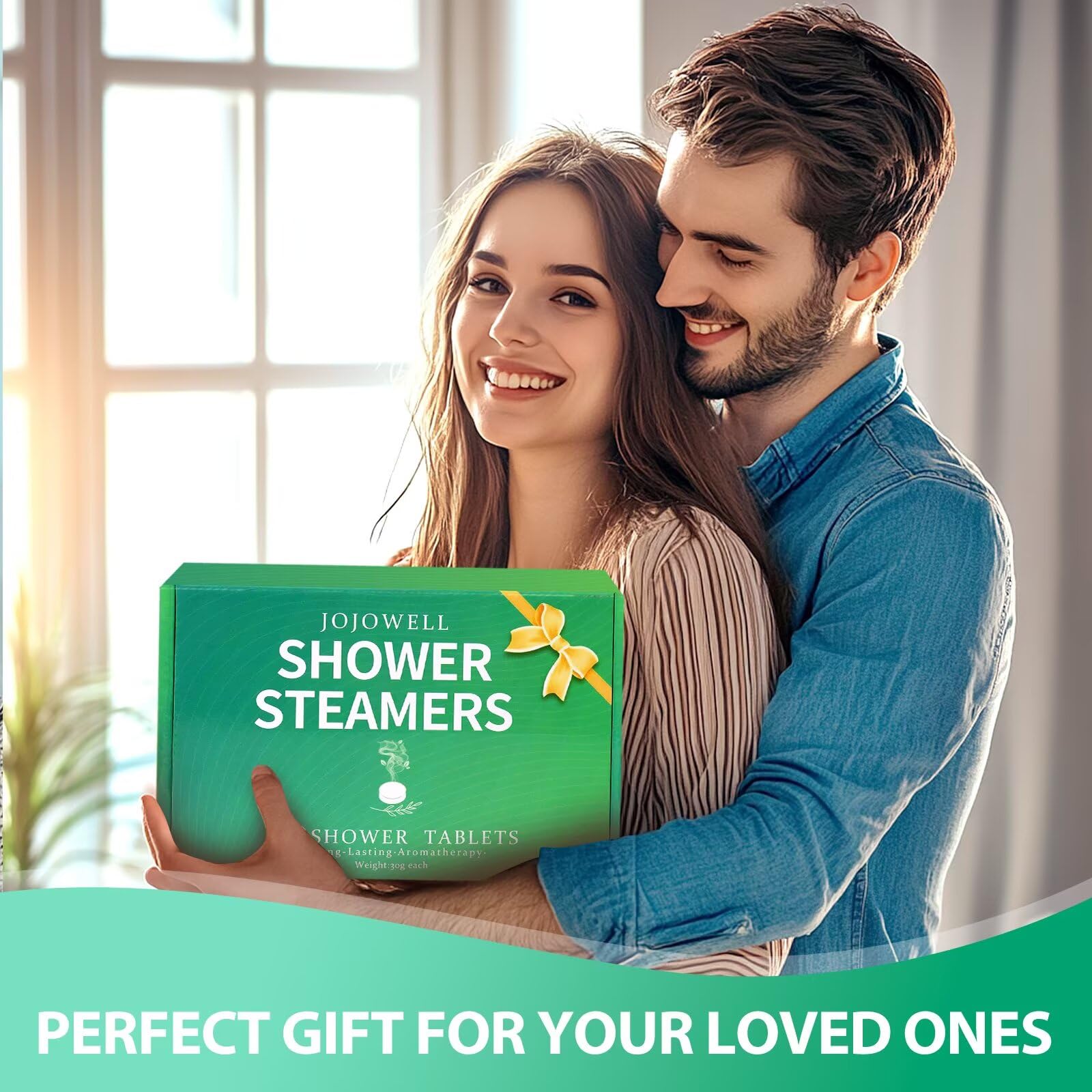 JoJowell individually wrapped shower steamers preserve freshness for travel and gifting.
