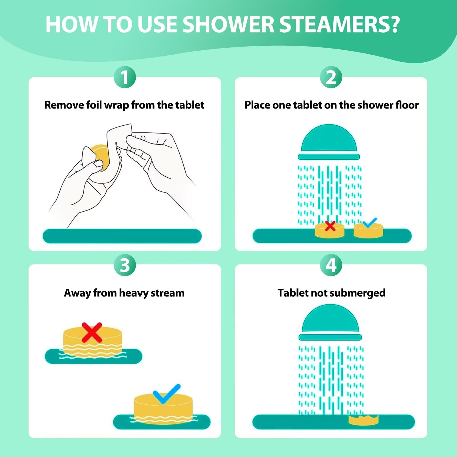 JoJowell shower steamers offer spa-like relaxation and gentle congestion relief.