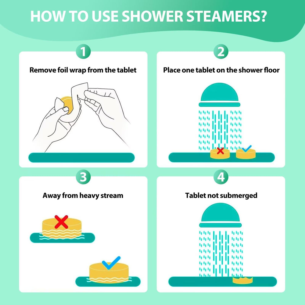 JoJowell shower steamers offer spa-like relaxation and gentle congestion relief.