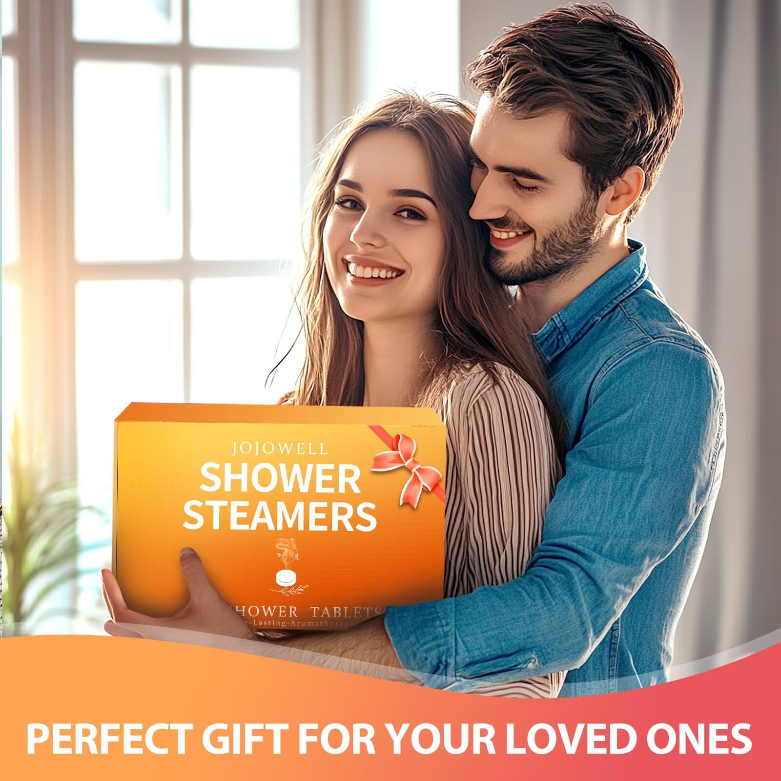 JoJowell travel-case shower steamers shown in compact, portable packaging for on-the-go relief