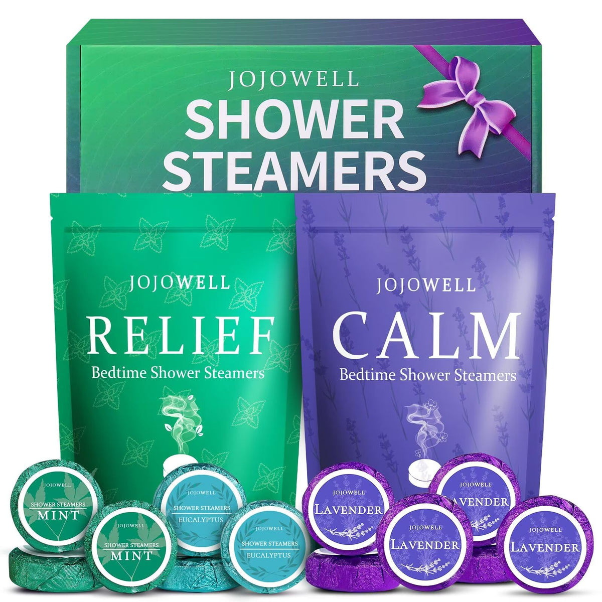 JoJowell shower steamers 12-pack ready for home spa use