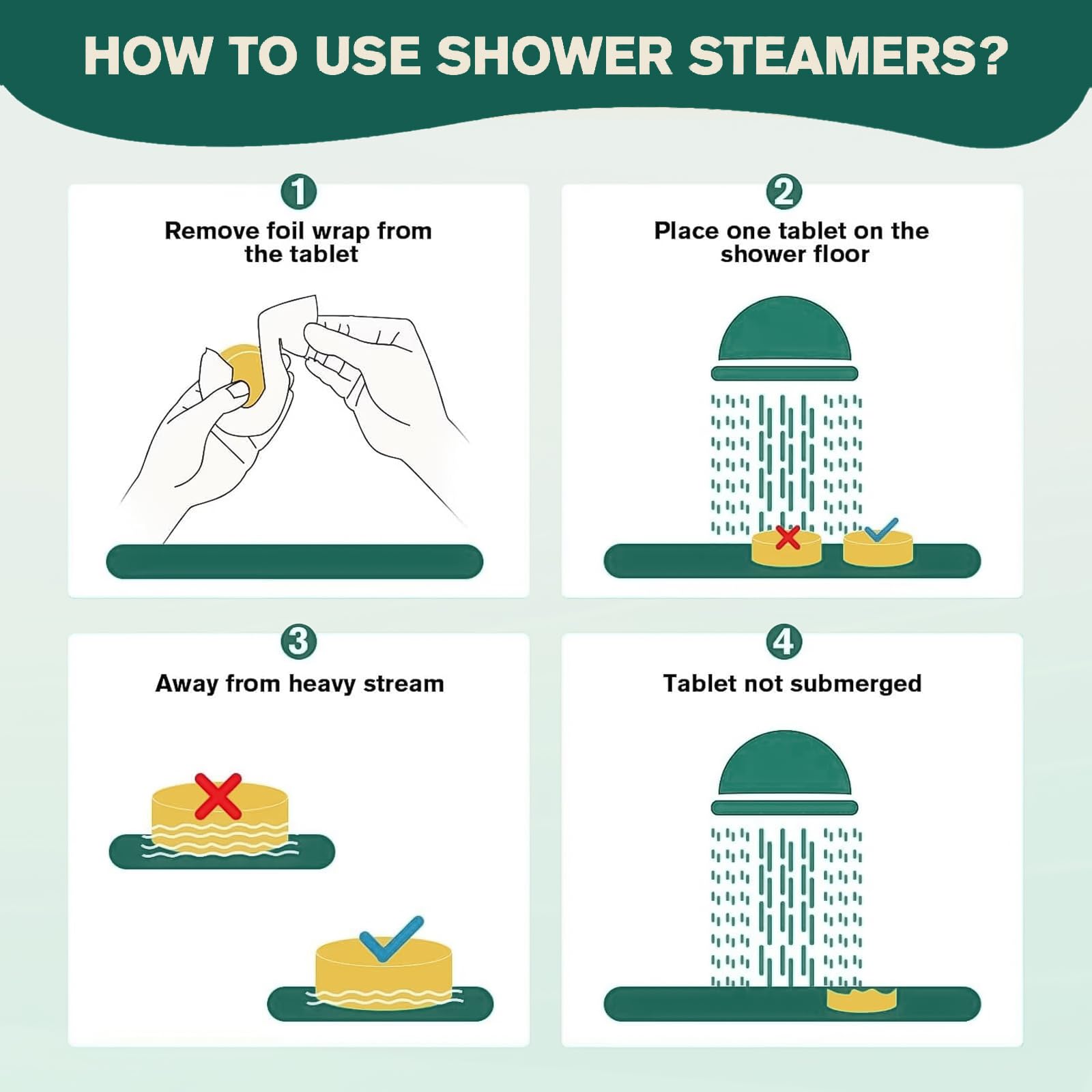 JoJowell steamers brighten showers and baths with natural fragrances.