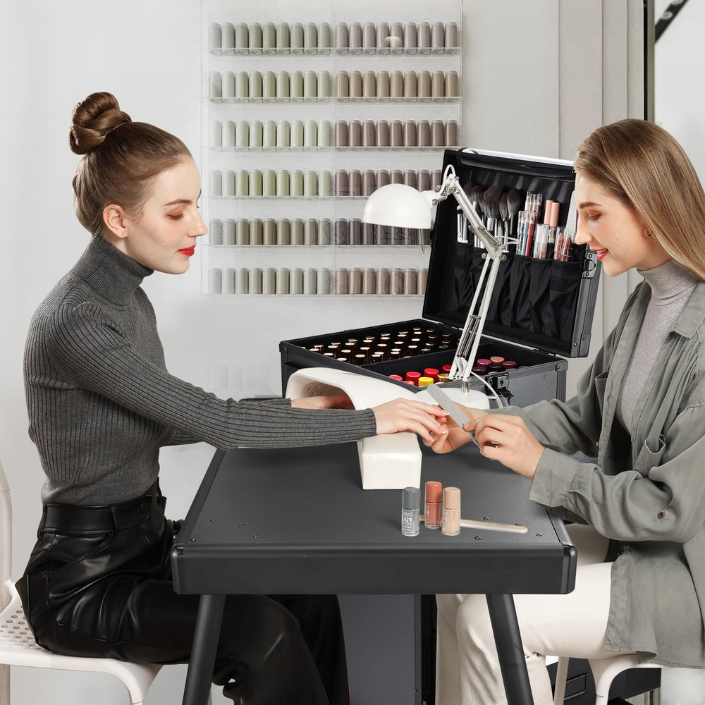 Joligrace foldable nail table height-adjustable for versatile professional setups