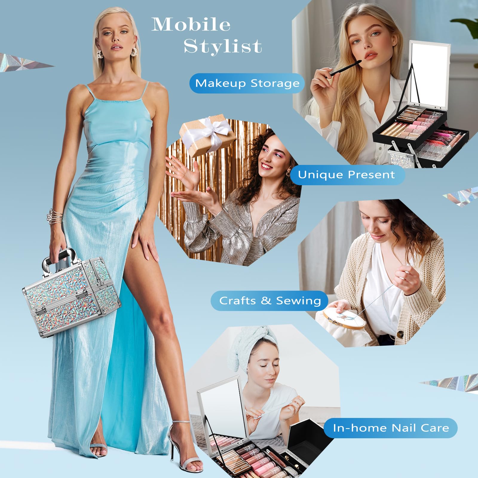 Joligrace gift-ready beauty case suits holidays and birthdays.
