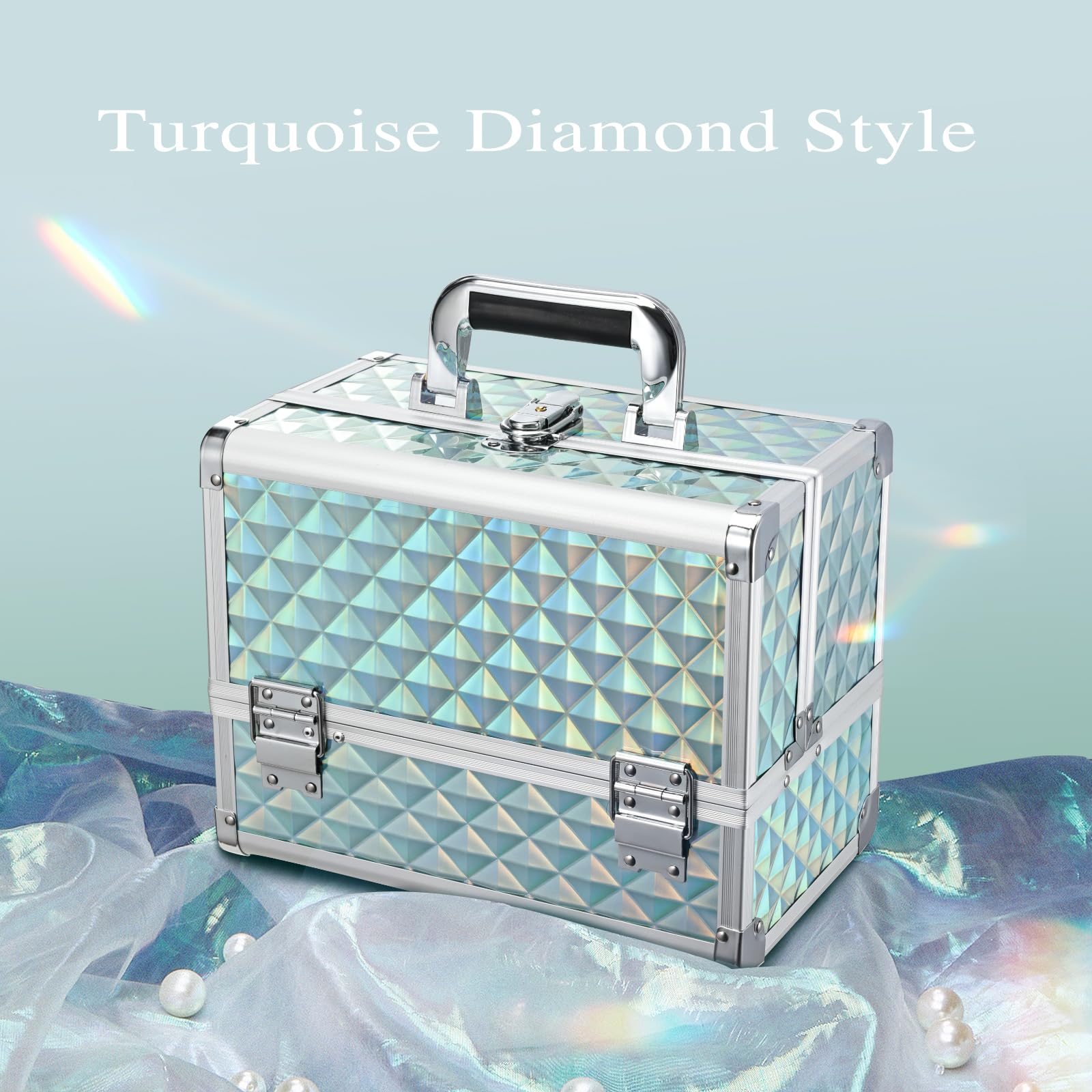 Joligrace aluminum construction with lock offers secure travel protection.