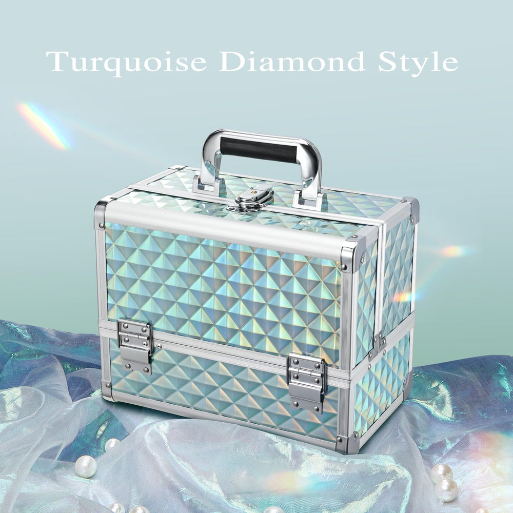 Joligrace aluminum construction with lock offers secure travel protection.