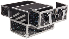 Joligrace makeup train case bottom space fits palettes and bottles