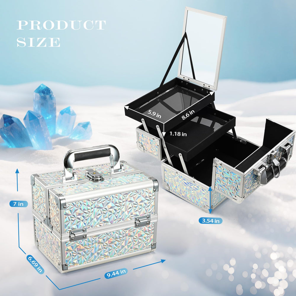 Joligrace portable case with non-slip handle is easy to carry.