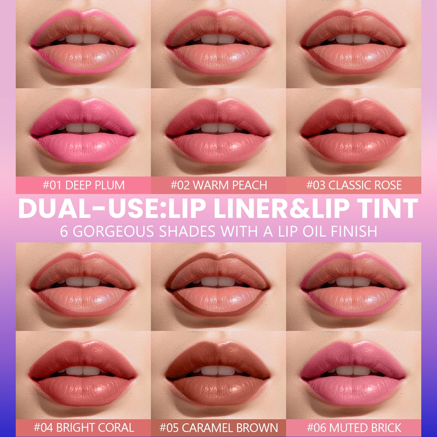 Jolilab Lip Stain Masque wipe-off application showing bold color and transfer-proof finish.