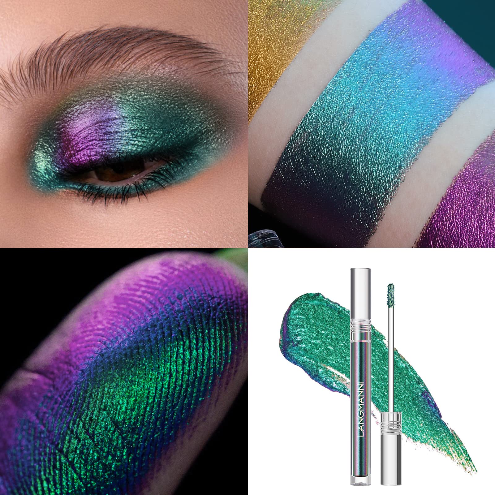 Jolilab Metallic Liquid Chameleon Eyeshadow Ember packaging suggests easy on-the-go touchups.