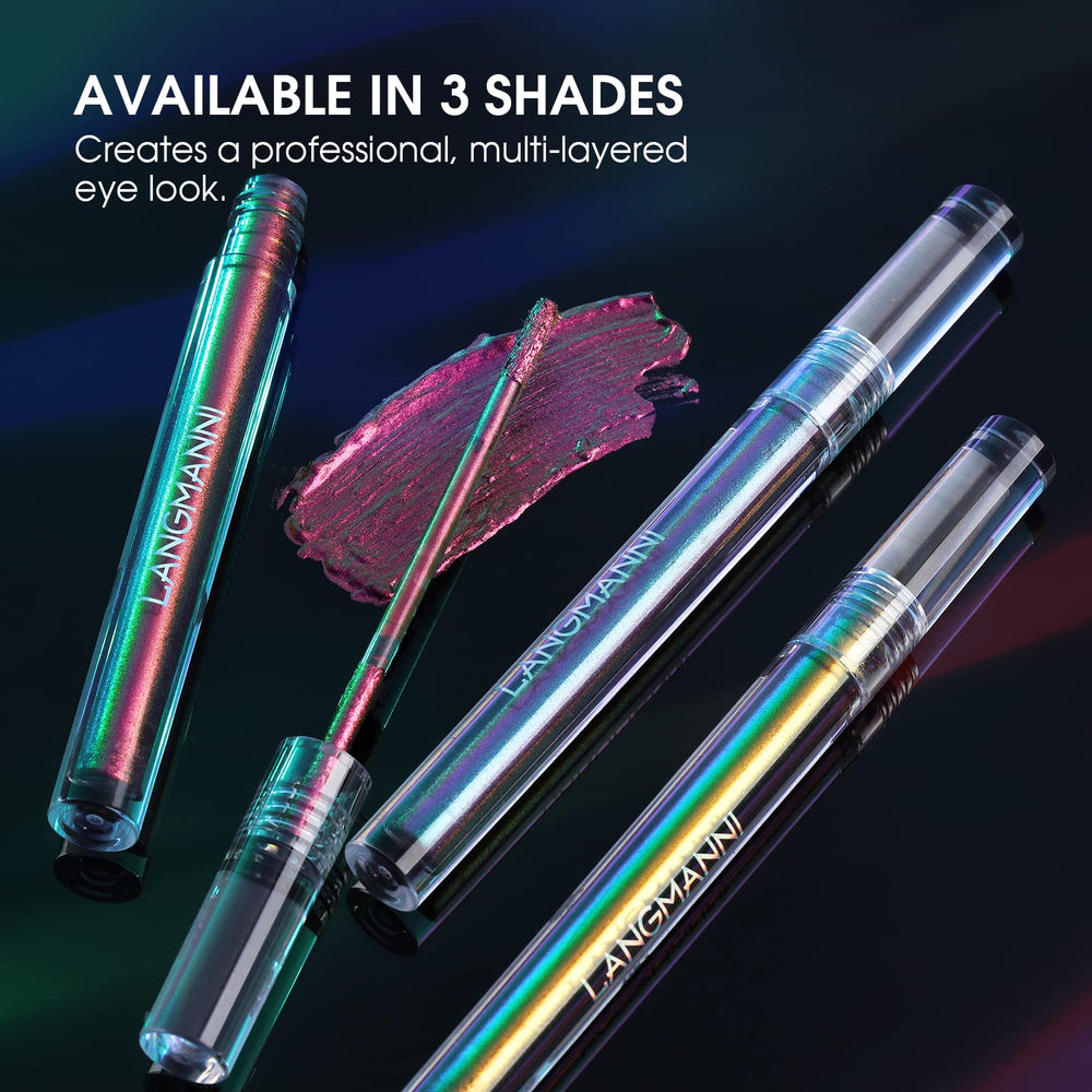Jolilab Metallic Liquid Chameleon Eyeshadow on hand shows multi-use versatility for lids and liner.