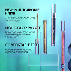 Jolilab Metallic Liquid Chameleon Eyeshadow Wonder swatch highlights versatile shimmer.