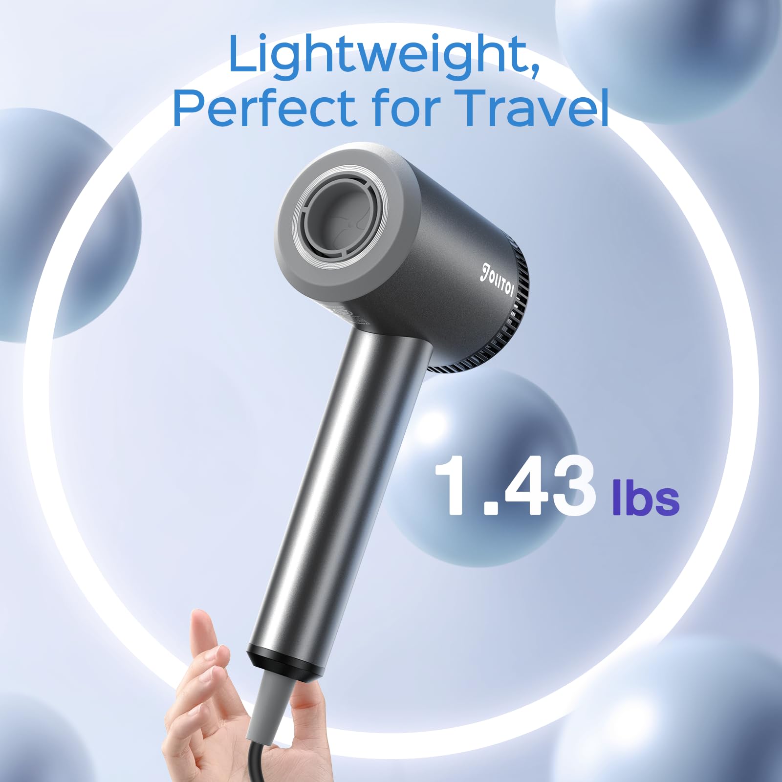 Jolitoi HD LCD display helps you tweak heat and speed with confidence.
