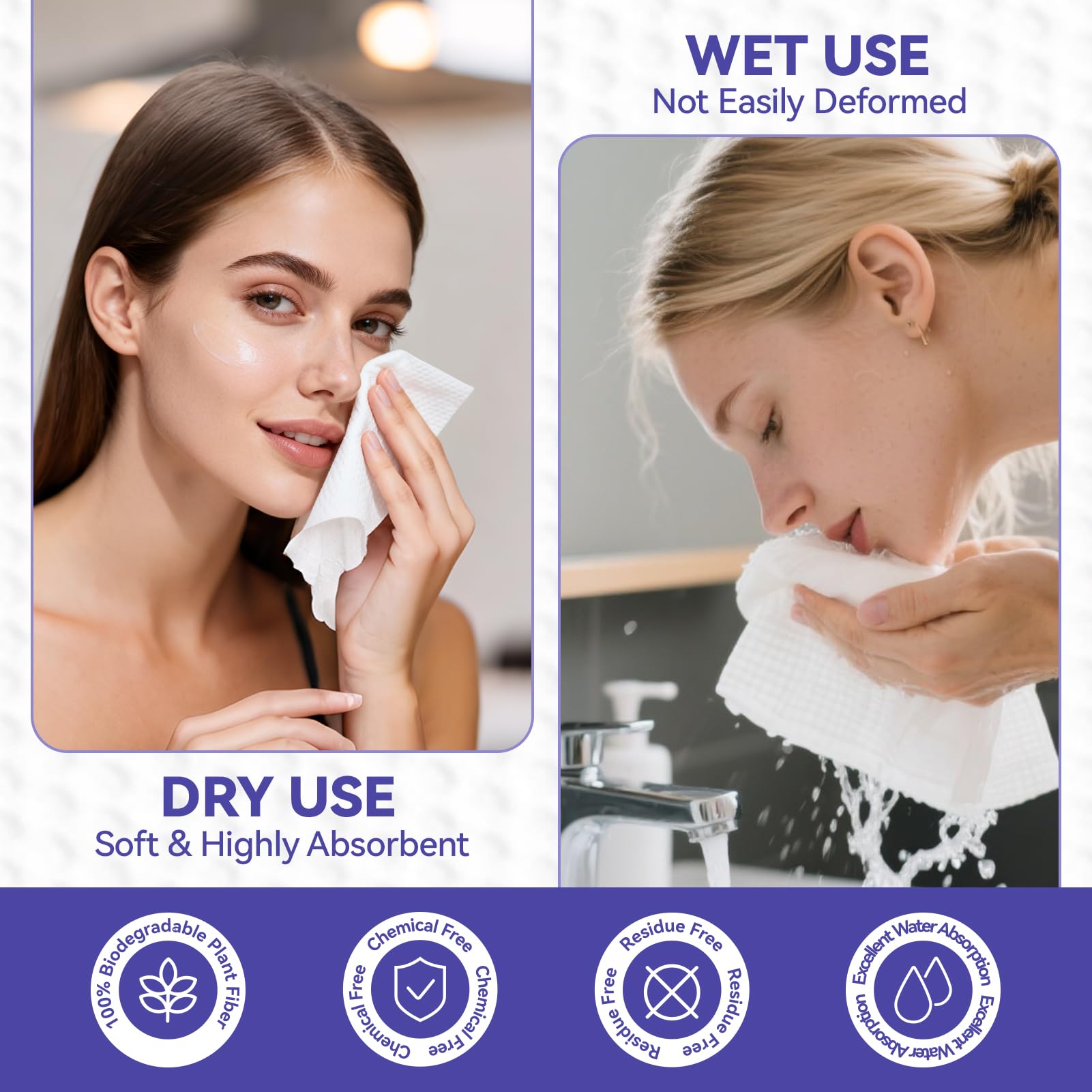 Jolly Care plant-fiber material highlighting chemical-free composition