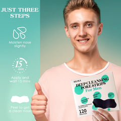 JOLVKA blackhead remover strips with charcoal feature for a refreshing, clean feeling.