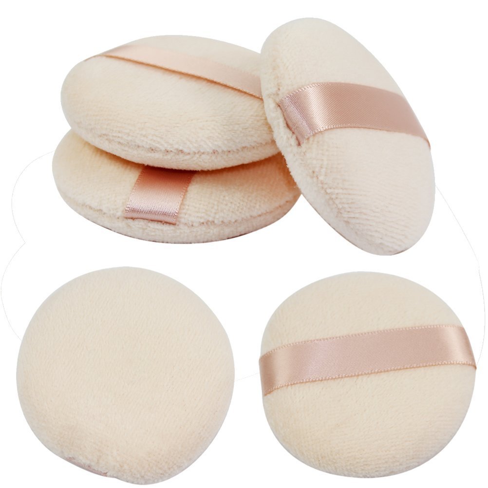 Puff Joly para polvo facial, aplicación suave y uniforme.