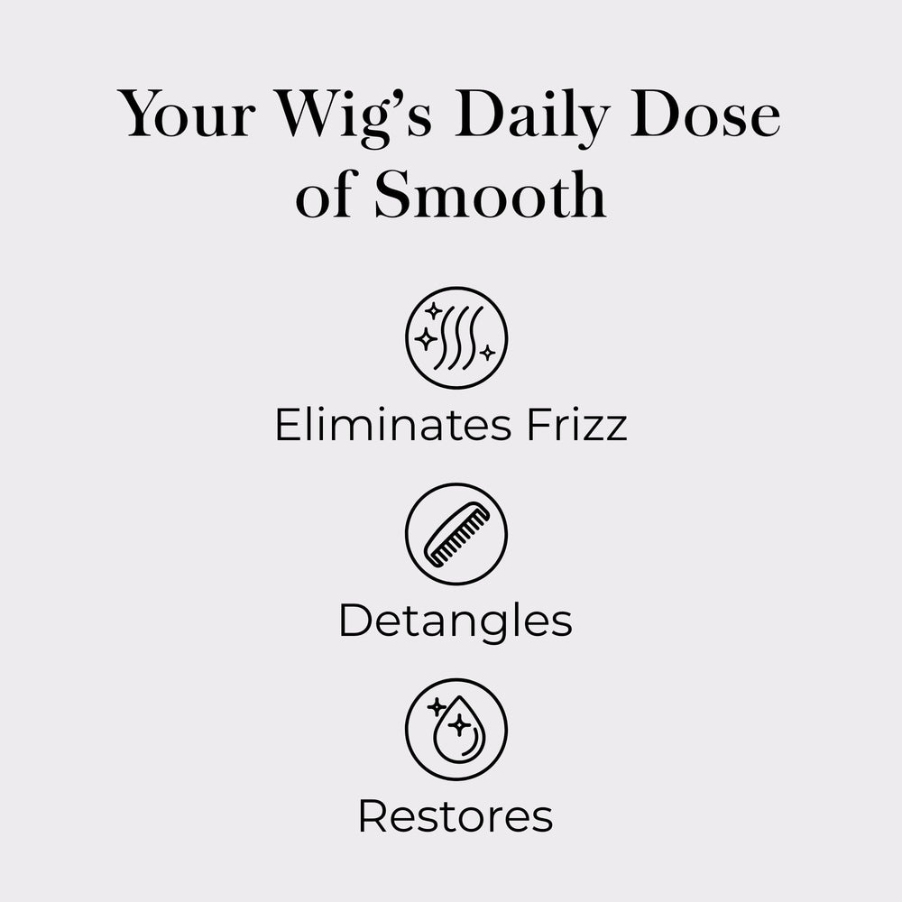 Jon Renau HD Smooth Detangler brush image highlights smooth glide with less pull