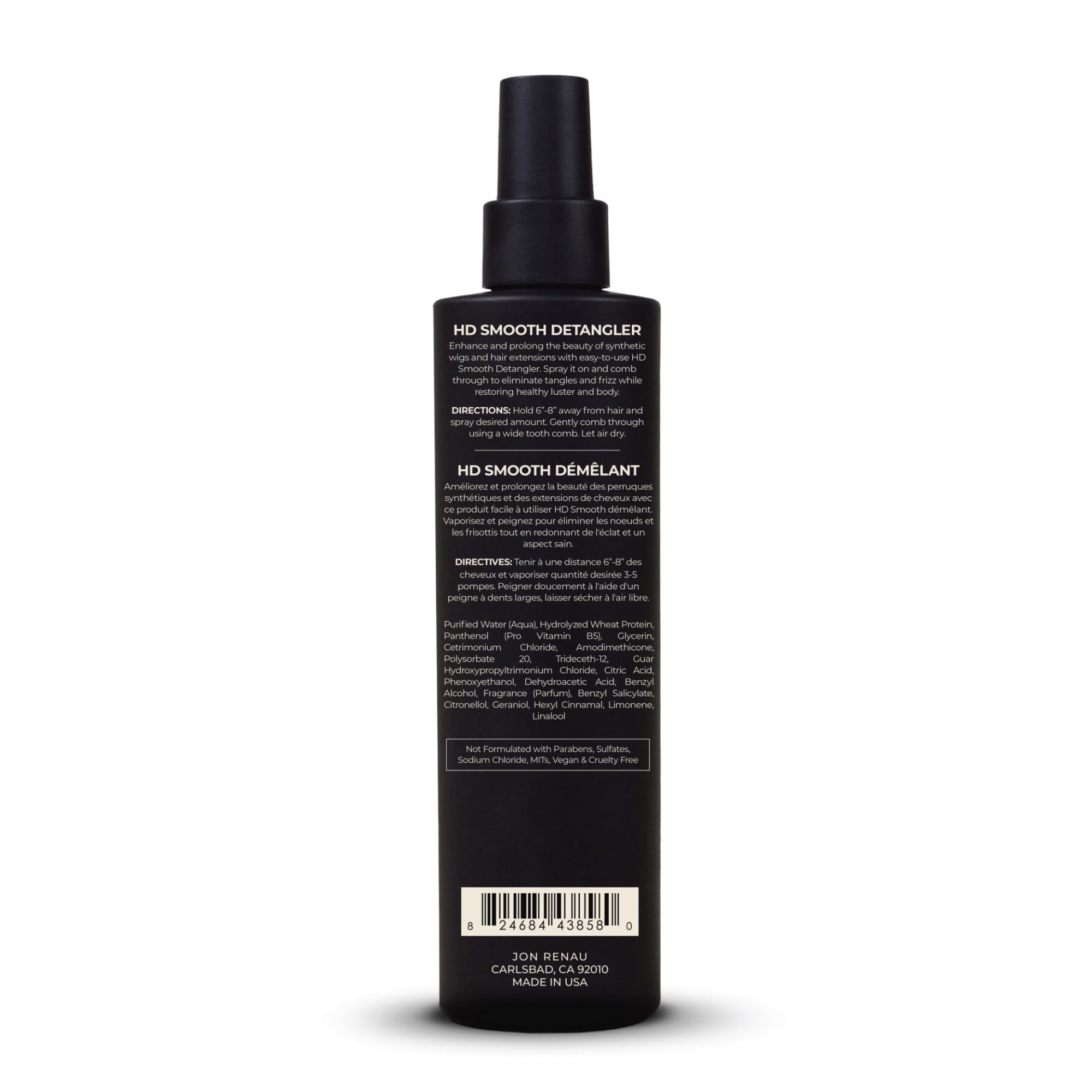 Jon Renau HD Smooth Detangler finish shows lightweight feel and refreshed shine