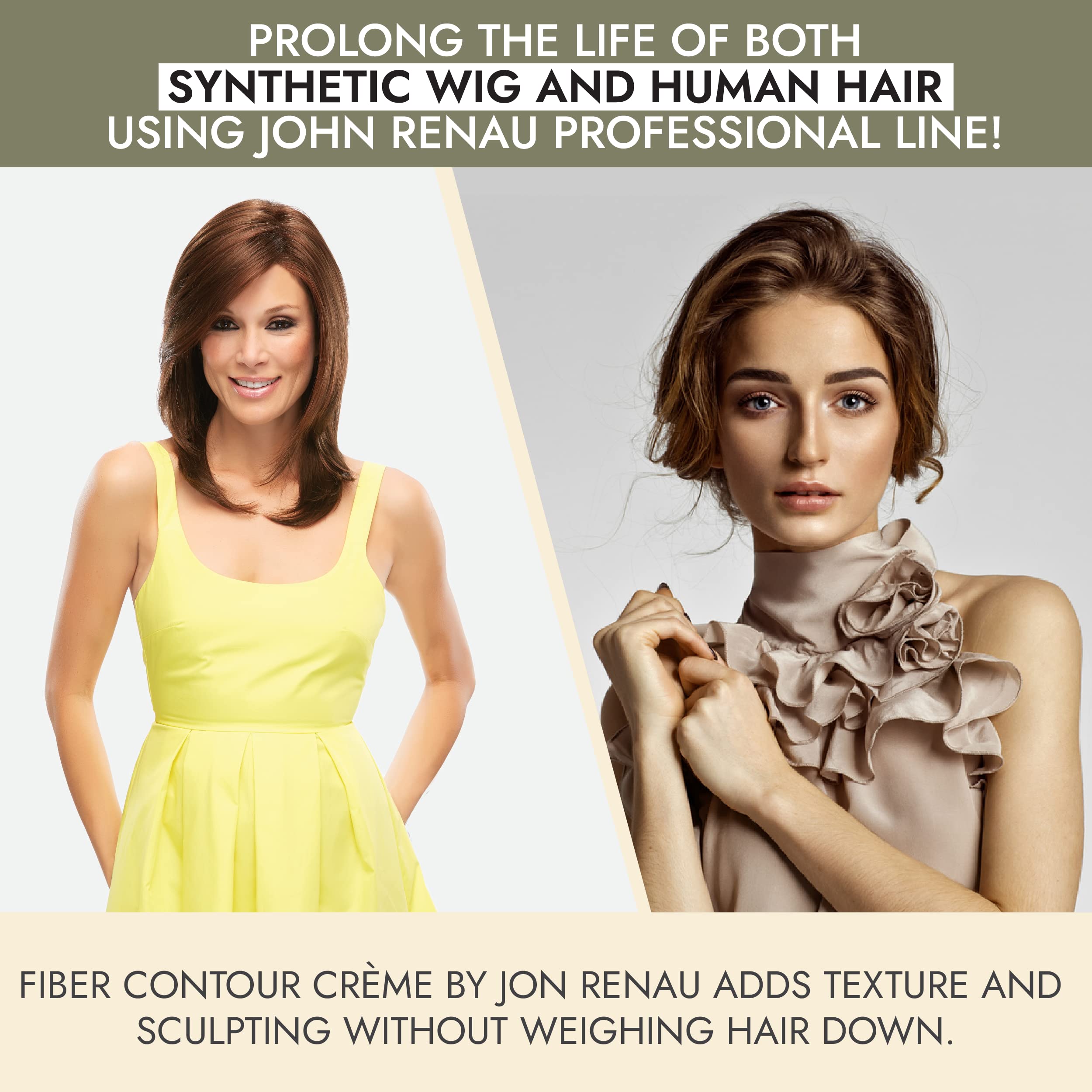 Jon Renau Piece Out Contour on human hair toppers delivers sculpted shape and texture.